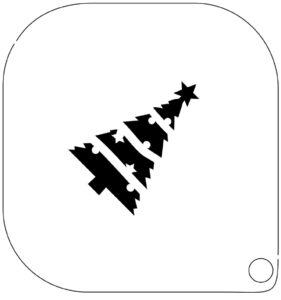 Grimas Make Up Template Nr: 34 Kerstboom