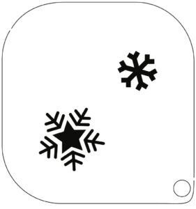Grimas Make Up Template Nr: 36 Sneeuwvlok