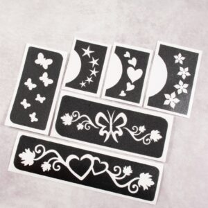 Grimas Temporary Tattoo Stencil Set Festival1