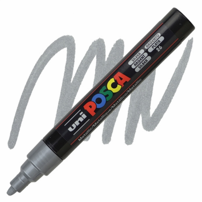 Posca 5m Metallic Zilver