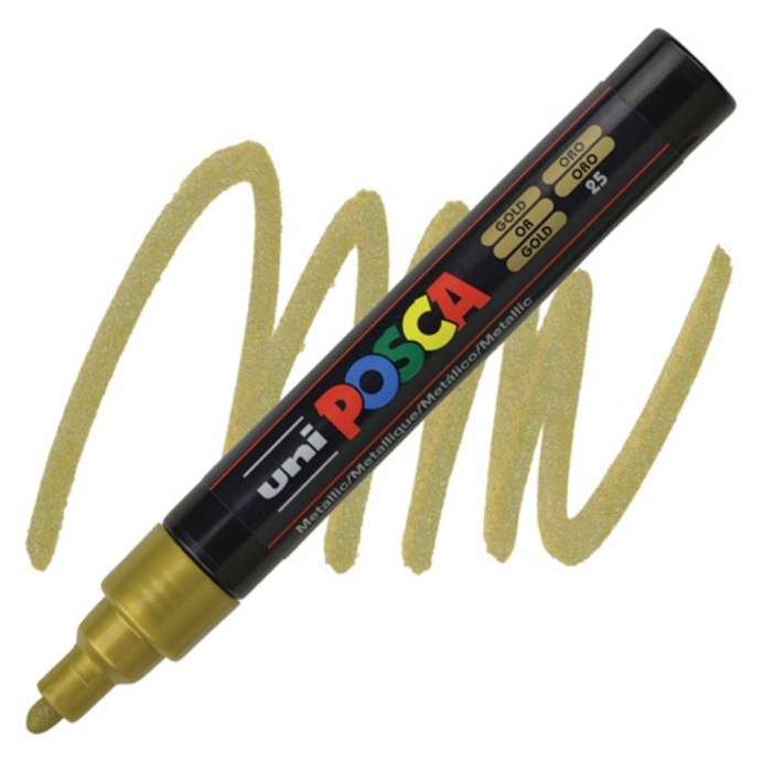 Posca 5m Metallic Goud