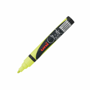 Uni Chalk Marker 5m, Fluor Geel