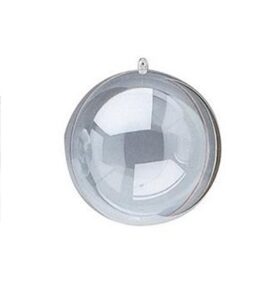 Transparante Bal 10cm 2 Stuks