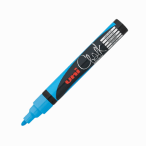 Uni Chalk Marker 5m, Licht Blauw