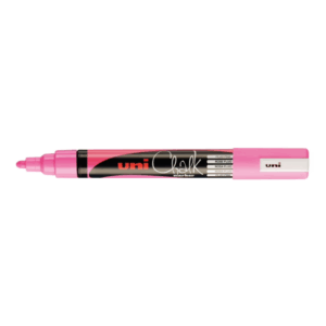 Uni Chalk Marker 5m, Fluor Roze