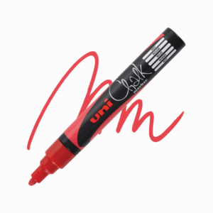 Uni Chalk Marker 5m, Rood