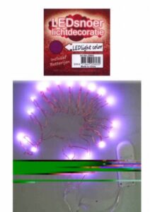 Ledverlichting Snoer Paars Incl Batt