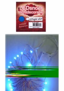 Ledverlichting Snoer Blauw Incl Batt