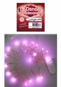 Ledverlichting Snoer Pink Incl Batt