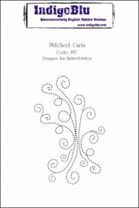 Indigoblu Dinkie Stempel Stitched Curls