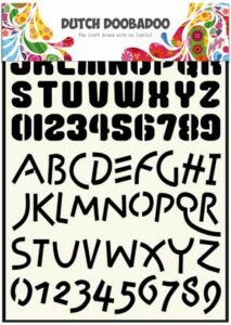 Dutch Doobadoo Stencil Art Alphabet 4