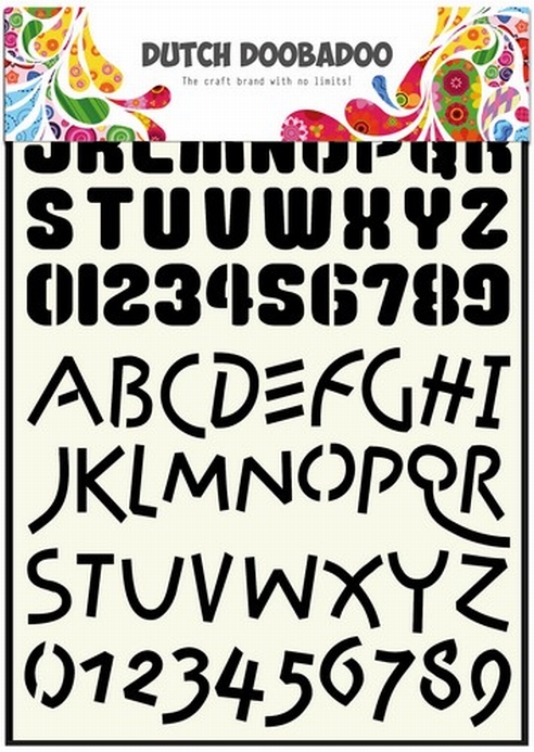 Dutch Doobadoo Stencil Art Alphabet 4