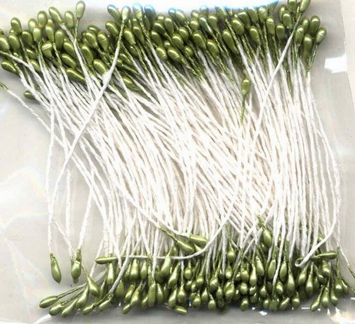 Meeldraden Pearlized Groen 144 Stuks