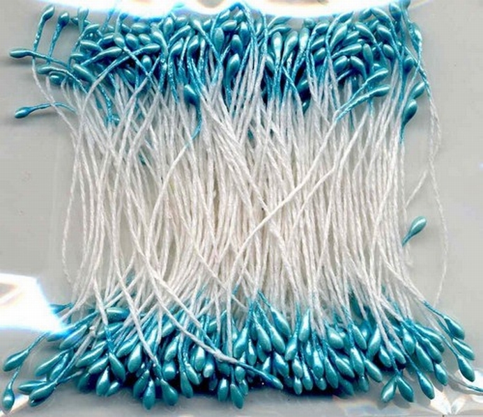 Meeldraden Pearlized Turquoise 144 Stuks