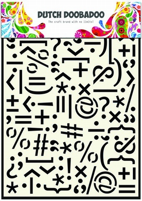 Dutch Doobadoo Mask Art Punctuation