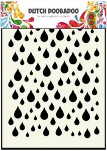 Dutch Doobadoo Mask Art Rain Drops