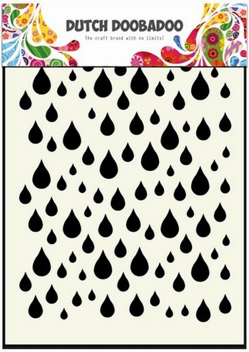 Dutch Doobadoo Mask Art Rain Drops