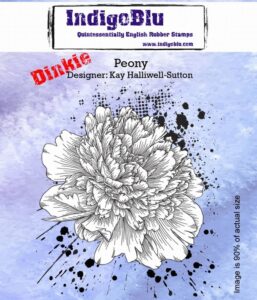 Indigoblu Dinkie Stempel Peony