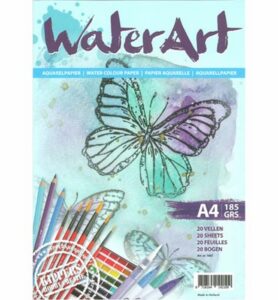 Waterart Aquarelpapier 185grs A4