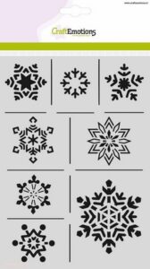 Craftemotions Mask Stencil Ijskristallen Christmas Nature