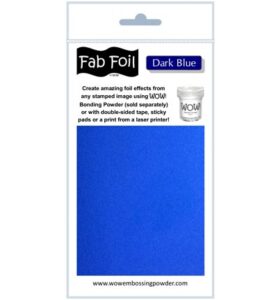 Wow Fabulous Foil Dark Blue 1mtr X 10cm