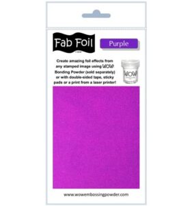 Wow Fabulous Foil Purple 1mtr X 10cm