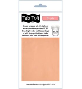 Wow Fabulous Foil Blush 1mtr X 10cm