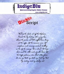 Indigoblu Dinkie Stempel Ink Script