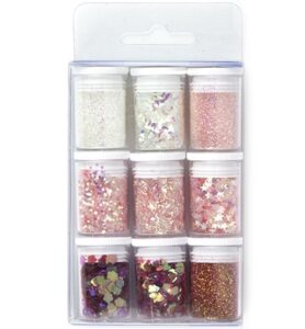 Glitter Set Blauw 9 X 3.5 4gr.
