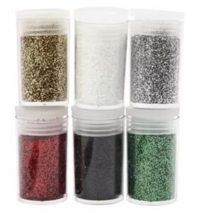 Glitter Set Multigekleurd Kerst 6x5 Gr