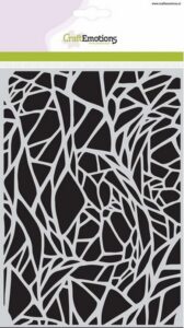 Craftemotions Mask Stencil Natural Stone Botanical Nature