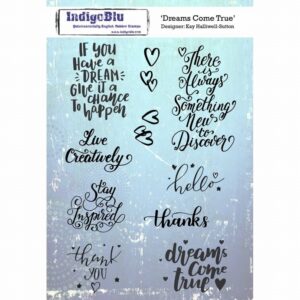 Indigoblu Stempel Dreams Come True Rubber Stamp