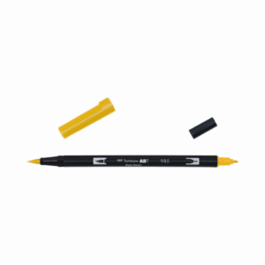 Tombow Abt Dual Brush Pen Chrome Yellow Nr 985 Nr 985