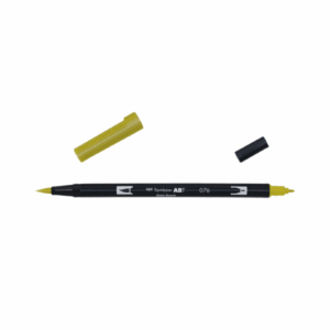 Tombow Abt Dual Brush Pen Green Ochre Nr 072