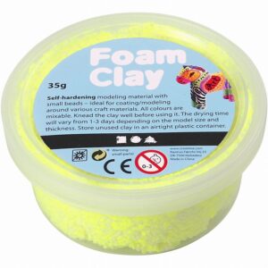 Foam Clay Neon Geel 35 Gr