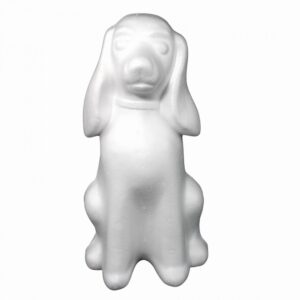 Hond Zittend Geperst Styropor