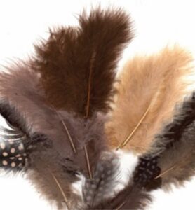 Marabou & Guinea Fowl Mix Earth