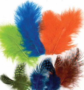 Marabou & Guinea Fowl Mix Neon