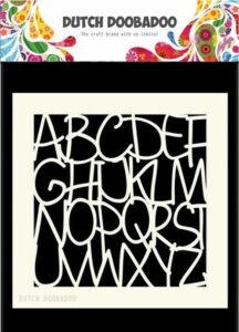Dutch Doobadoo Mask Art Alphabet