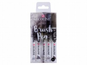 Ecoline Brushpen Set Grijs