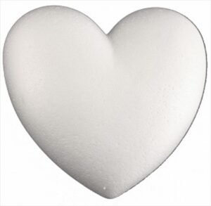 Hart Geperst Piepschuim Afmeting 11 Cm 2 Stuks