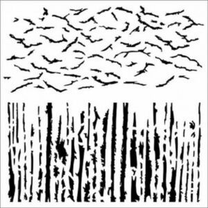 13 Arts Mixed Media Stencil Crackles