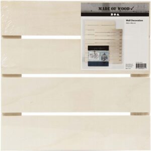 Muurdecoratie, Afm 28,6x28,6 Cm, Dikte 1,1 Cm, Triplex,