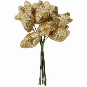 Kunst Sterren, D: 25 Mm, Goud, 12stuks