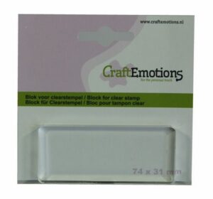 Craftemotions Acrylblok Langwerpig