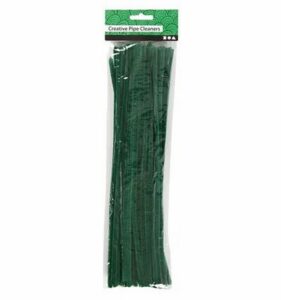 Chenille Draad, 6 Mm, Groen 50 Stuks In Zakje