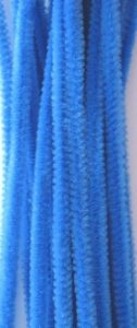 Chenille Draad, 6 Mm, Blauw 20 Stuks In Zakje