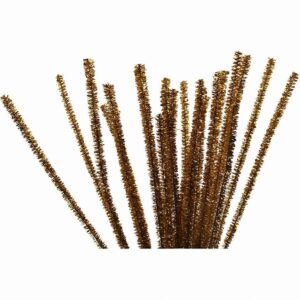 Chenille Draad, 6 Mm, Goud 24 Stuks In Zakje