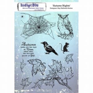 Indigoblu Stempel Autum Night A5 Cling Stamp