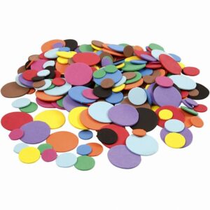 Eva Foam Cirkels, D: 12+20+32 Mm, Diverse Kleuren, 300div